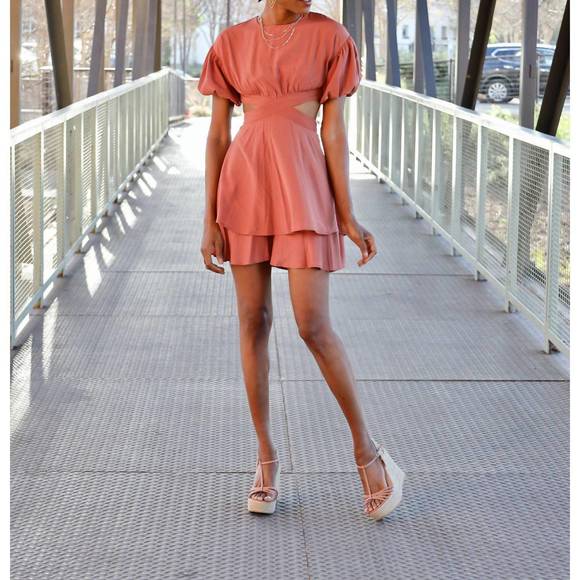 NEW STORIA kinzie dress in rose - Picture 4 of 8